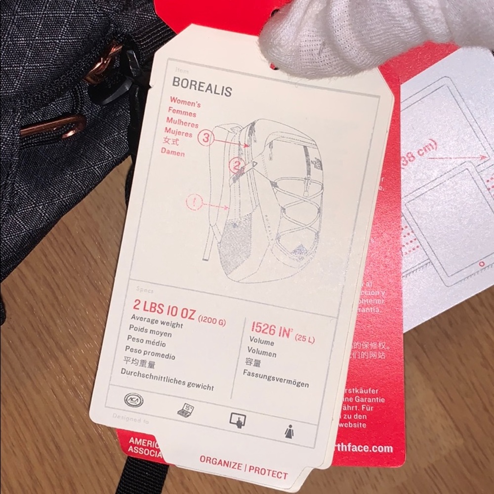The North Face Borealis Backpack, Black/ Rose Gold - Picture 5 of 16